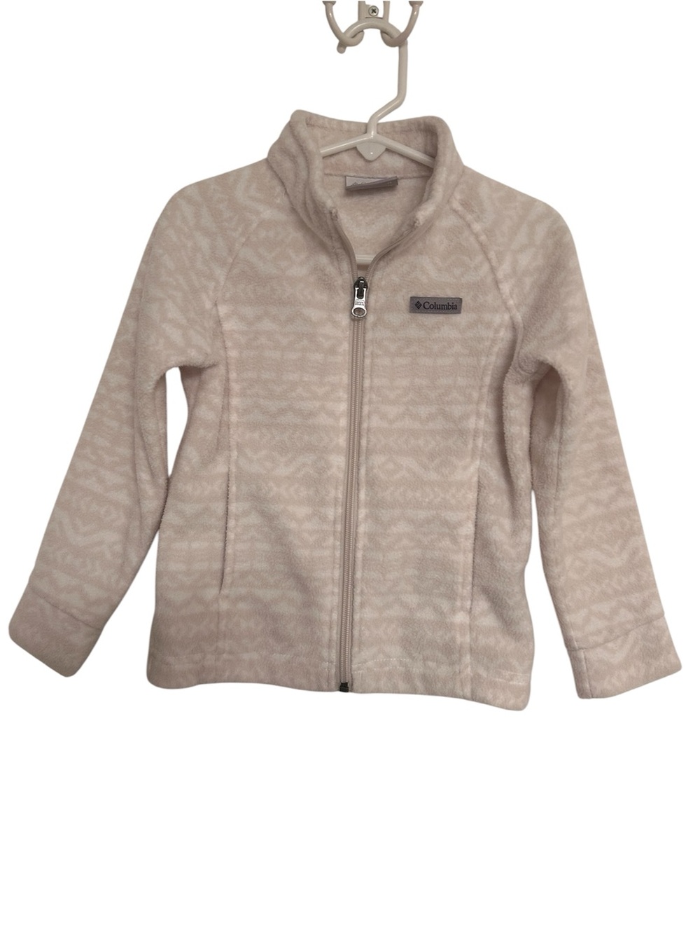 Columbia Kids Light Beige Full-Zip Fleece Jacket Size 4T